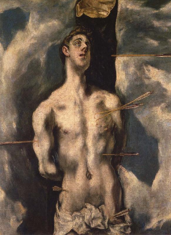 El Greco St Sebastian oil painting image